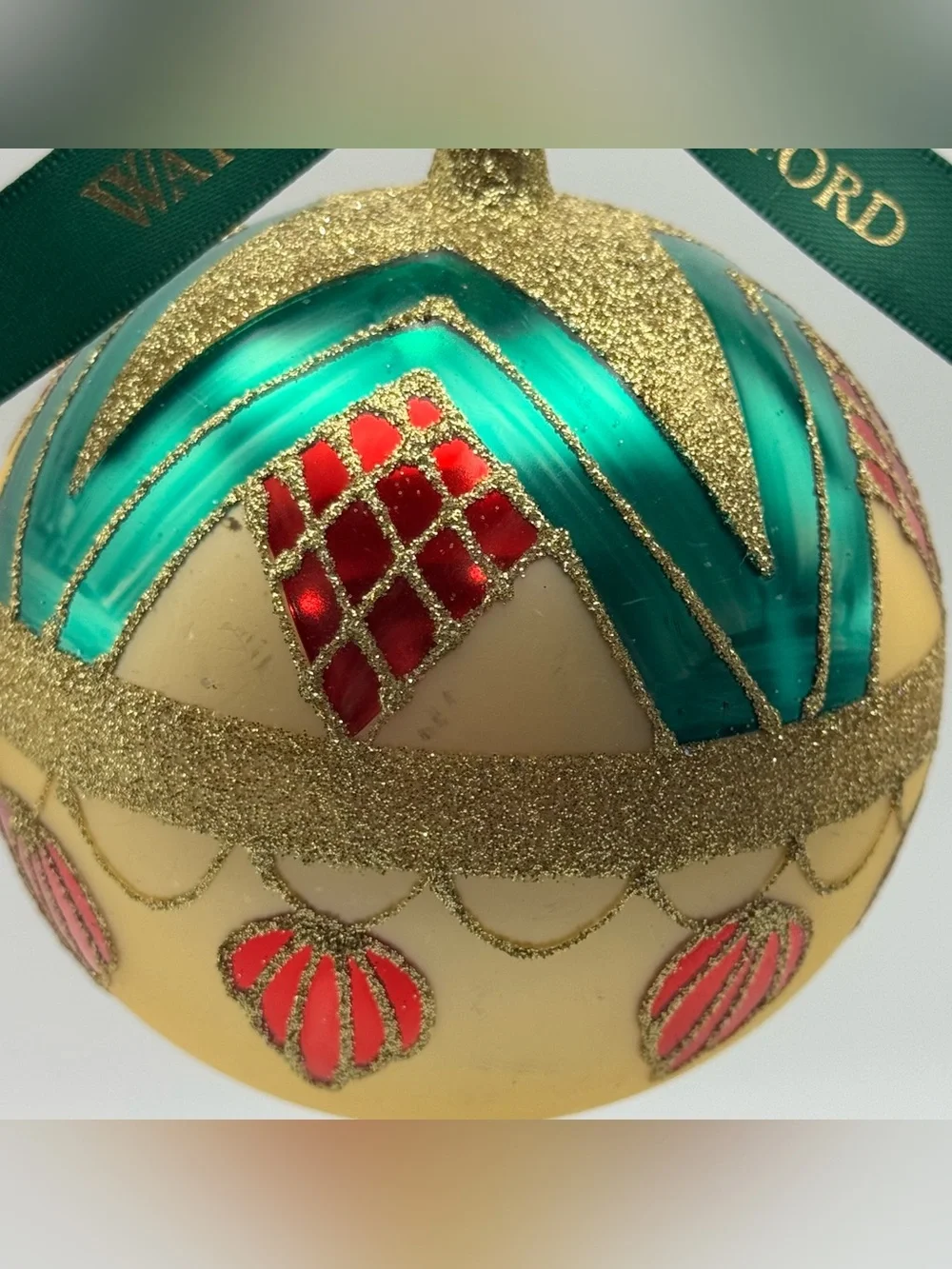 Waterford Holiday Heirlooms Handcrafted Glass Ornament Vintage